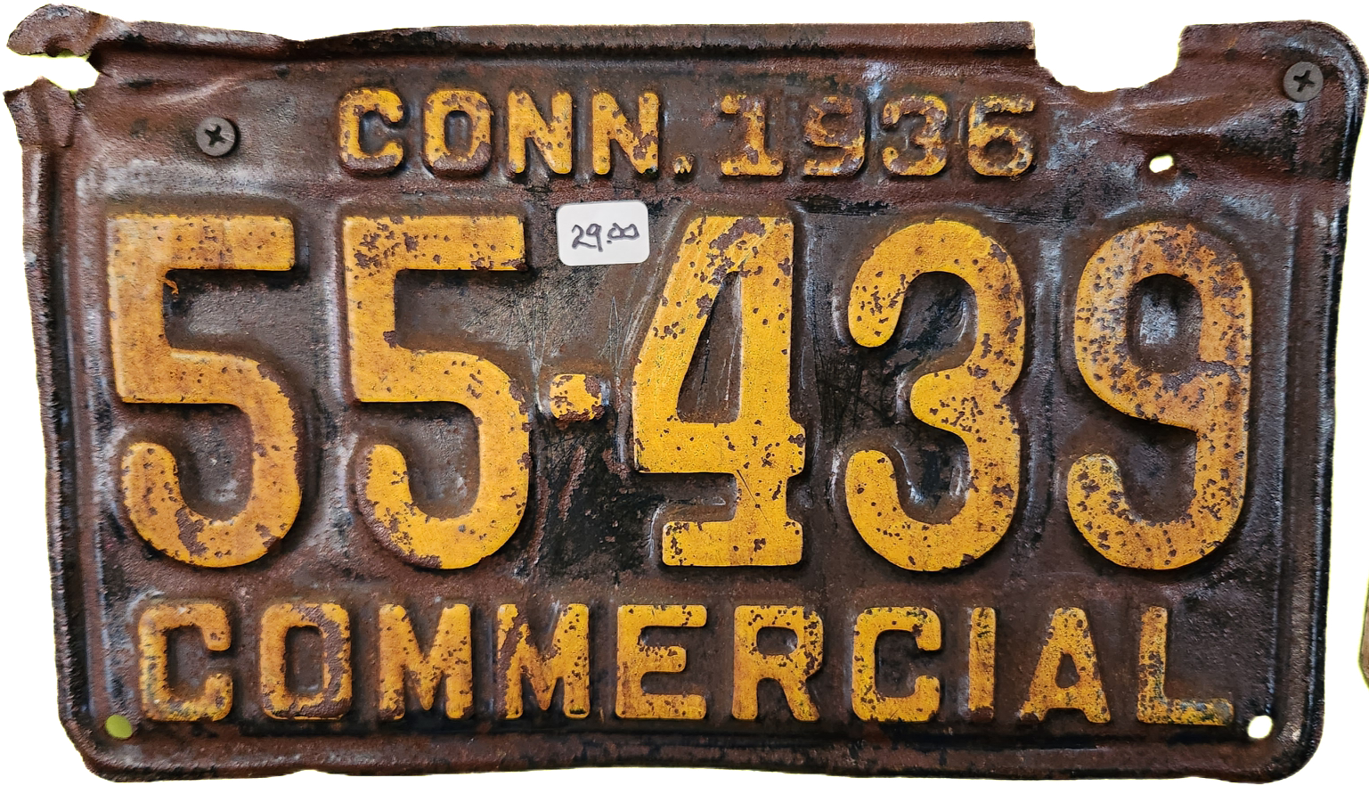 Old License Plate